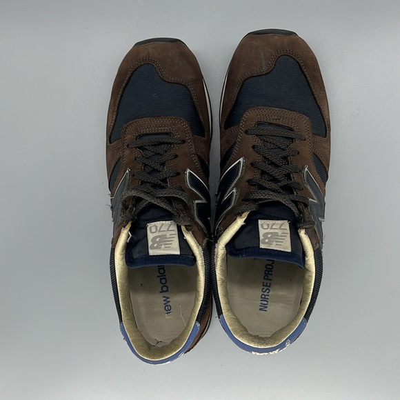New Balance x Norse Projects “Lucem Hafnia” 770 Sneakers US 11.5M Brown/Navy - Picture 7 of 13